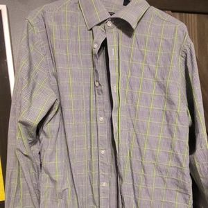 Baccarat Button Down Dress Shirt L